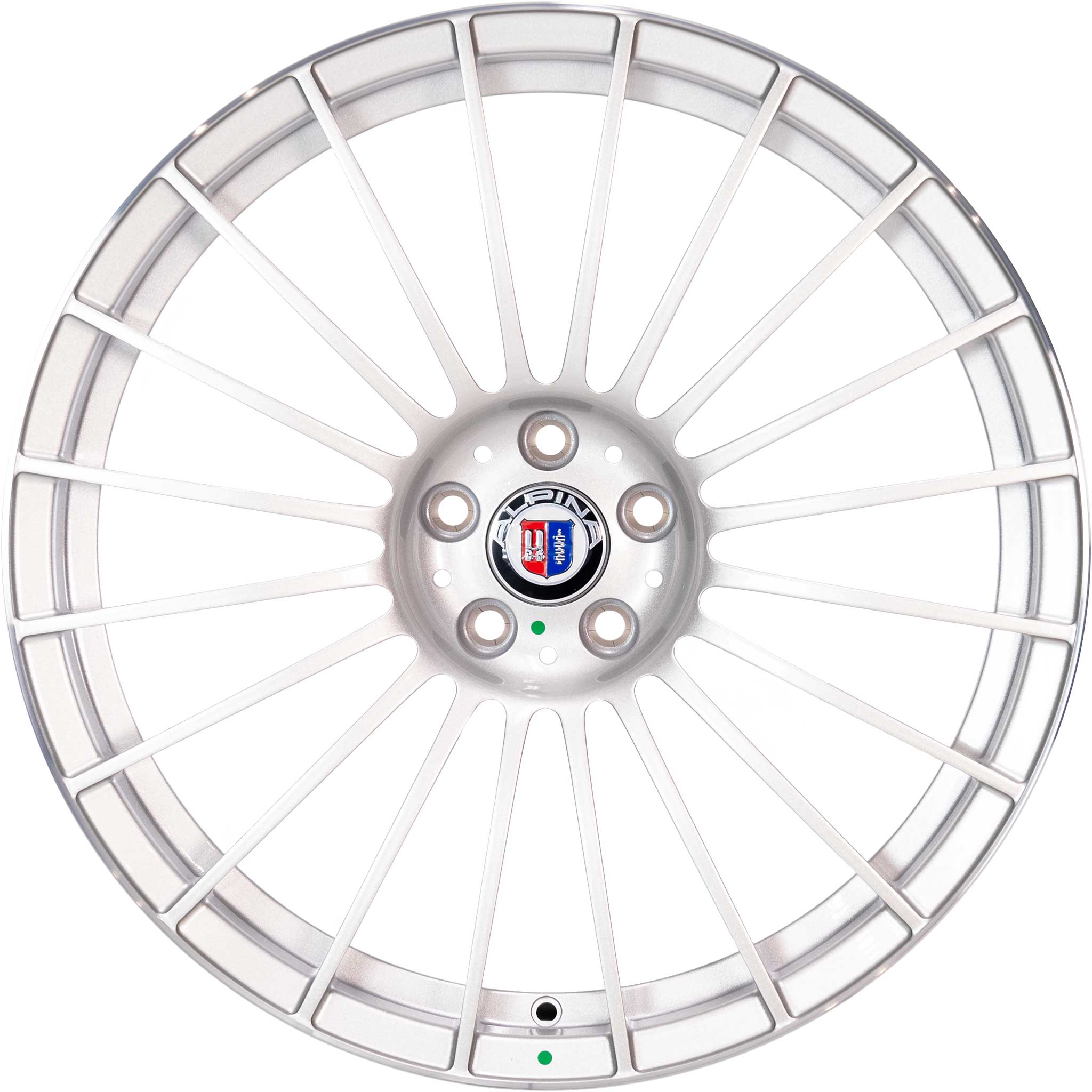Alpina Classic Forged CS16 Silver with Polished Rim Edge Alloy Wheel Product Image #1