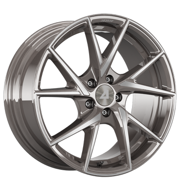 Alutec ADX.01 Metallic-Platinum Front Polish Alloy Wheel Product Image #2