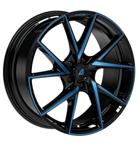 Alutec ADX.01 Racing-Black Front Polished Blue Alloy Wheel - Sizes 20in