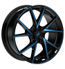 Alutec ADX.01 Racing-Black Front Polished Blue Wheel Img 1