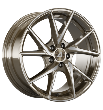 Alutec ADX.01 Metallic-Bronze Front Polish Alloy Wheel Product Image #2