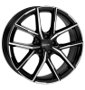 Alutec AvelenoX Diamond Black Front Polished Wheel Img 1