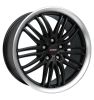 Alutec Black Sun Racing Black (Matt) Rim Lip Polished Wheel Img 1