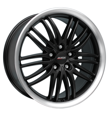 Alutec Black Sun Racing Black (Matt) Rim Lip Polished Alloy Wheel Product Image #1