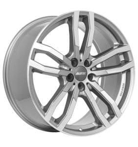 19" Alutec Drive X Metal-Grey-Front-Polished alloy wheel