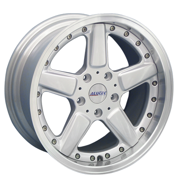Alutec M Pro Silver Edge Polished Alloy Wheel Product Image #1