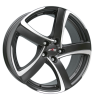 Alutec Shark Racing Black Front Polished Wheel Img 2