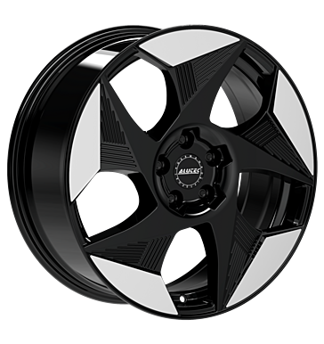 Alutec Solar Diamond Black Front Polished Alloy Wheel Product Image #1