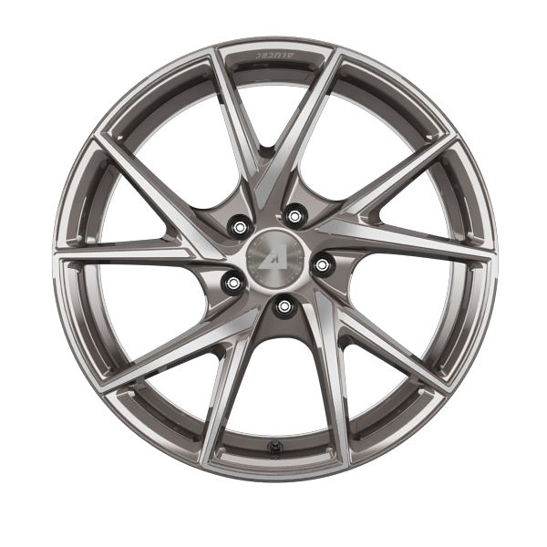 Alutec ADX.01 Metallic-Platinum Front Polish Alloy Wheel Product Image #1
