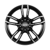 Alutec Drive Diamond Black Front Polished Wheel Img 1