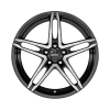 Alutec Poison Diamond Black Front Polished Wheel Img 1
