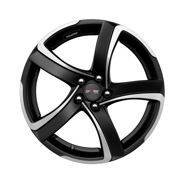 Alutec Shark Racing Black Front Polished Alloy Wheel Product Image #1