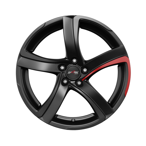 Alutec Shark Racing-Black Pad-Red Alloy Wheel Product Image #1
