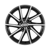 Alutec Singa Diamond Black Front Polished Wheel Img 1