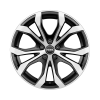 Rial W10 Racing Black Front Polished Wheel Img 1