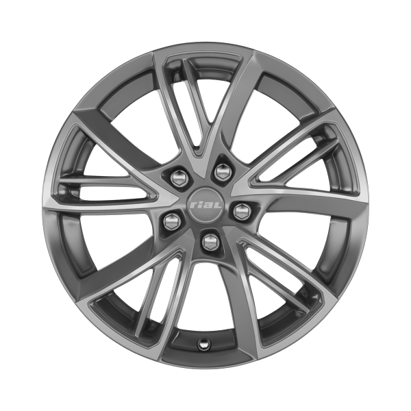 Alutec Xplosive Matt Graphite Front Polished Alloy Wheel Product Image #1