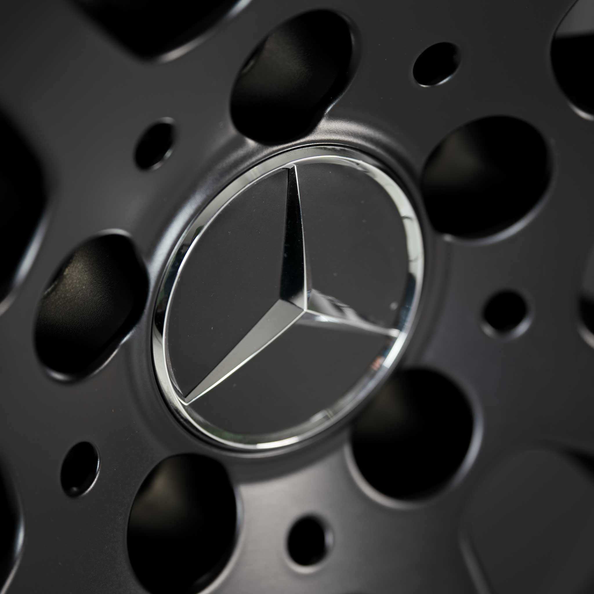 AMG Cross Spoke [176-19] Matt Black with High Sheen Rim Edge Alloy Wheel Product Image #4