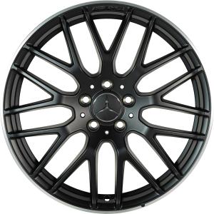 19" AMG Cross Spoke [176-19] Matt Black with High Sheen Rim Edge alloy wheel
