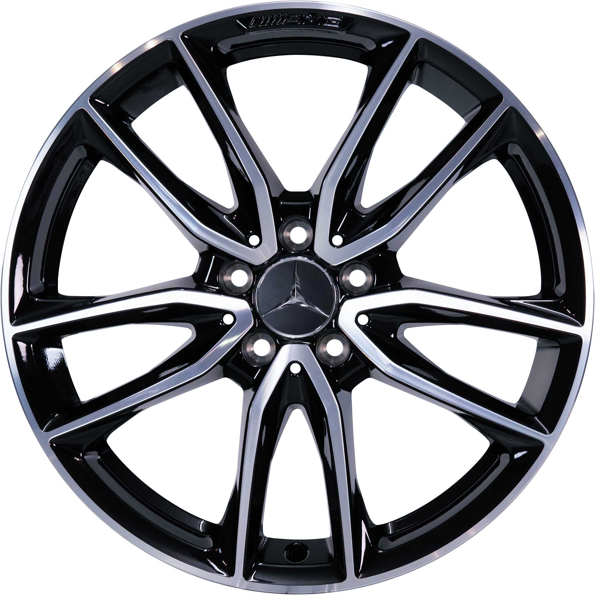AMG 5 Twin Spoke [177-19] Gloss Black with High Sheen Alloy Wheel Product Image #1