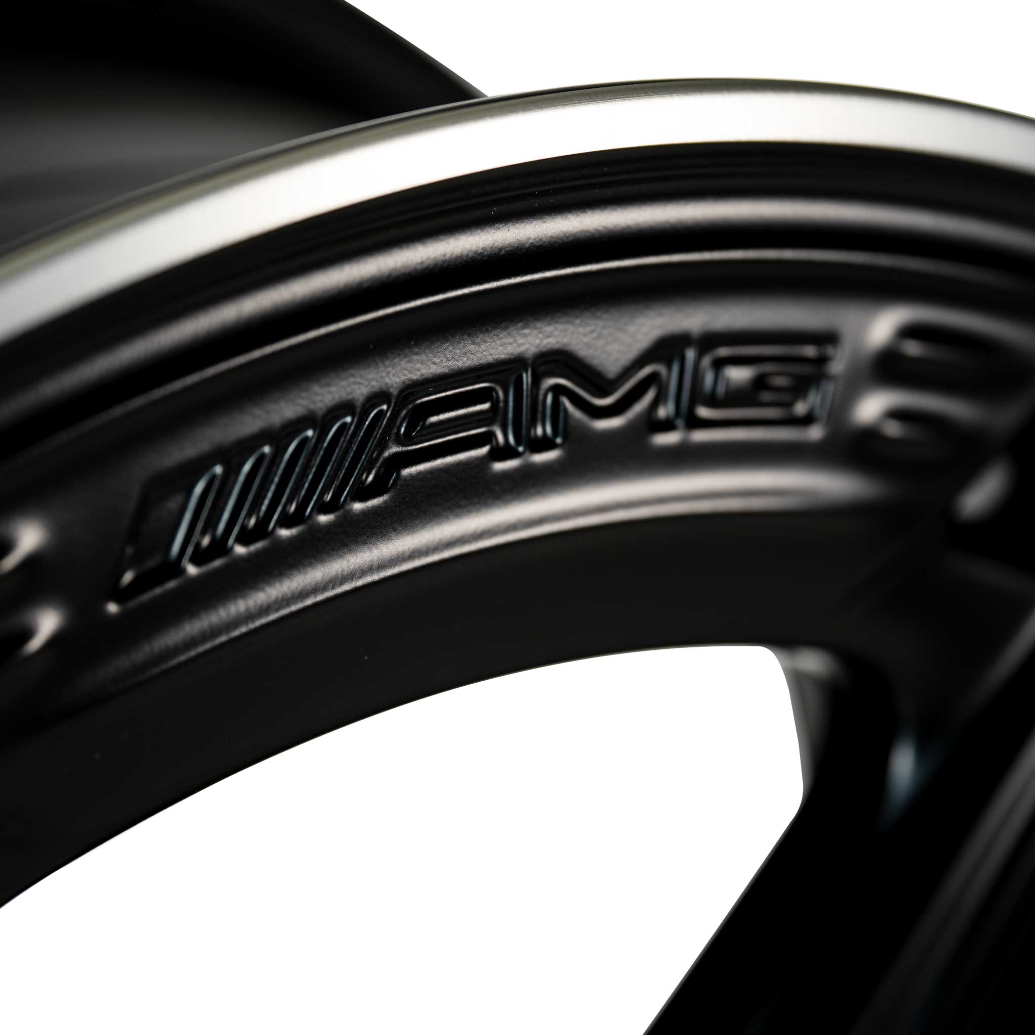 AMG 5 Spoke [177-19] Matt Black with High Sheen Rim Edge Alloy Wheel Product Image #2