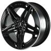 AMG 5 Spoke [177-19] Matt Black with High Sheen Rim Edge Wheel Img 3