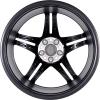 AMG 5 Twin Spoke [190-19] Matt Black with High Sheen Wheel Img 3