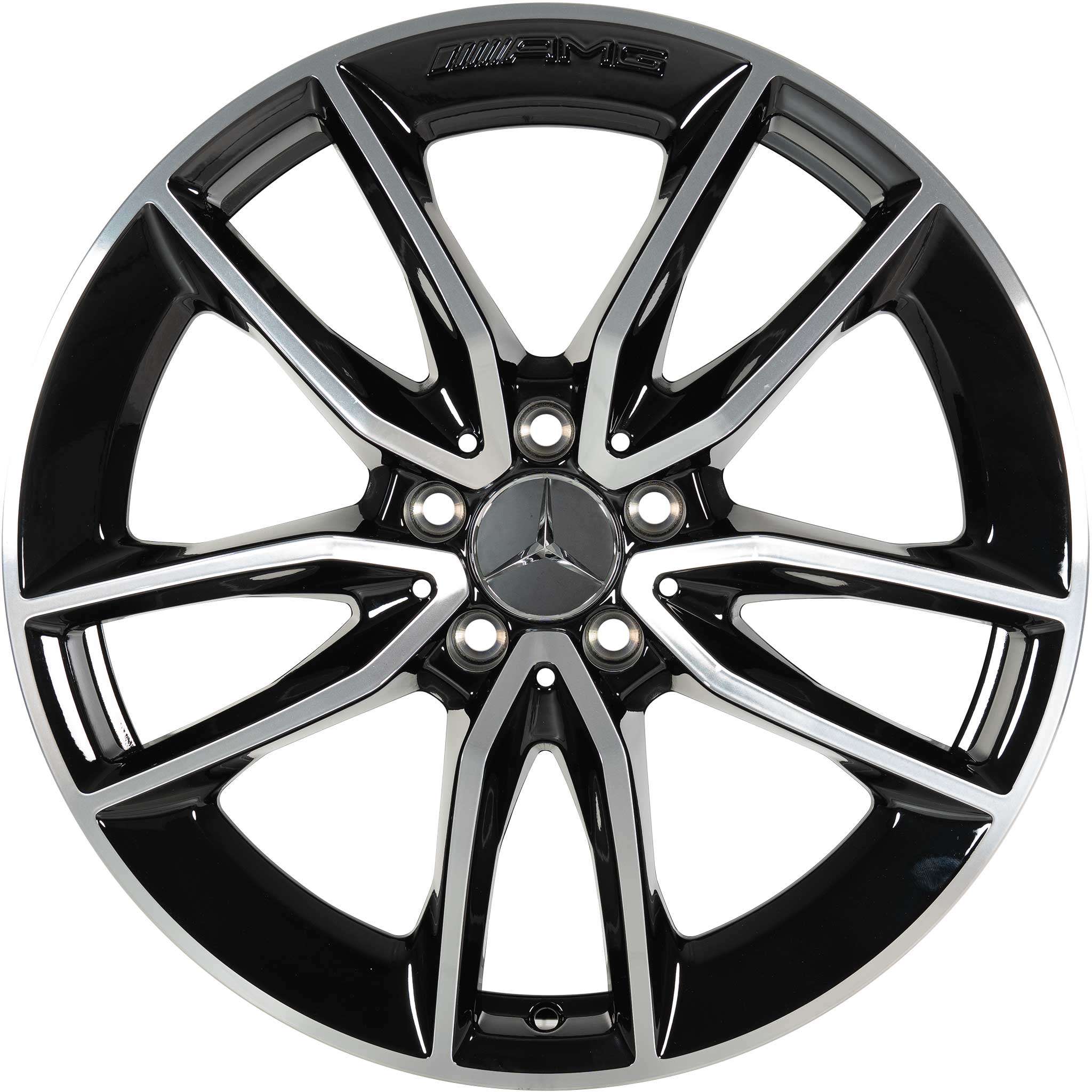 AMG 5 Spoke [205-19] Gloss Black with High Sheen Alloy Wheel Product Image #1