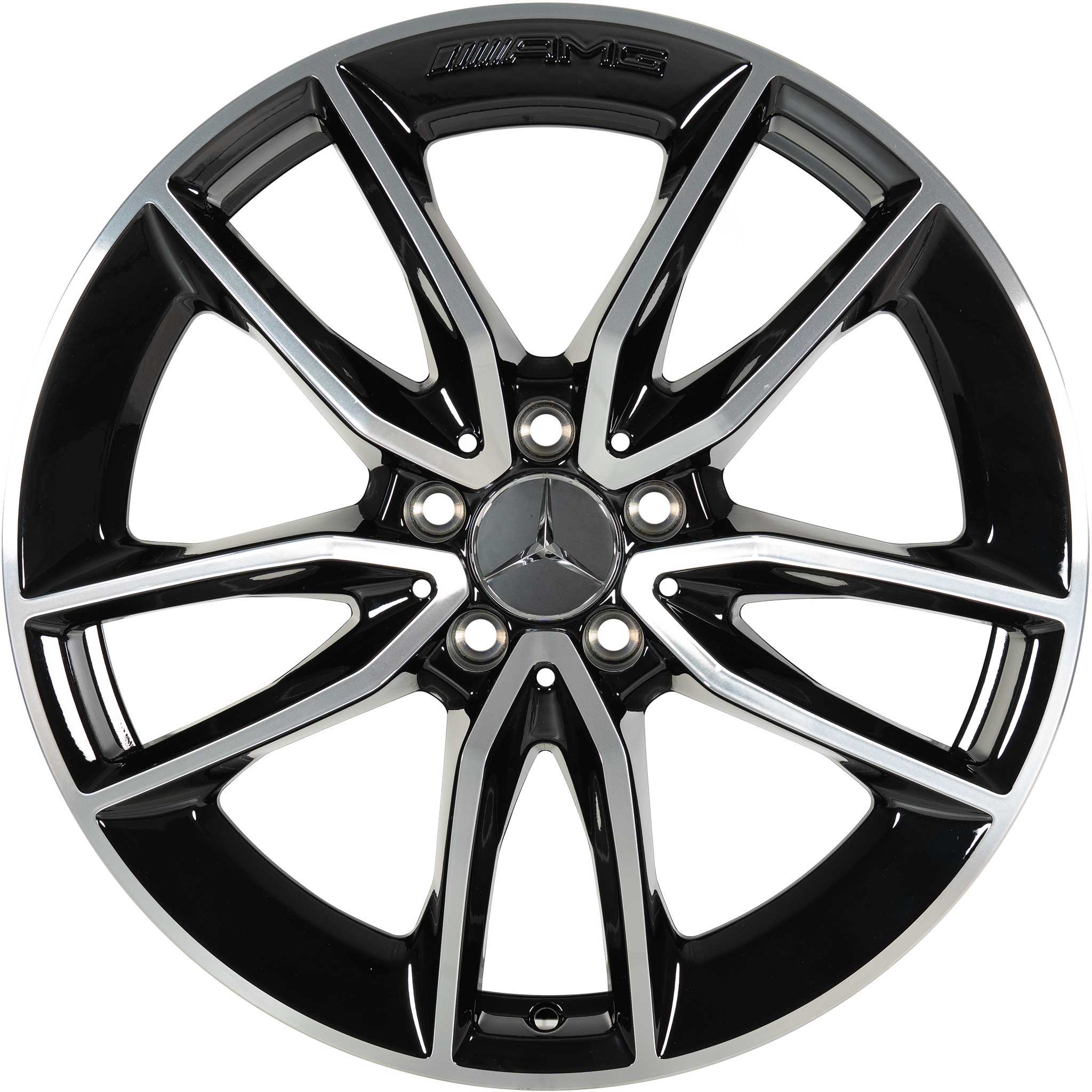 AMG 5 Spoke [205-19] Gloss Black with High Sheen Alloy Wheel Product Image #1
