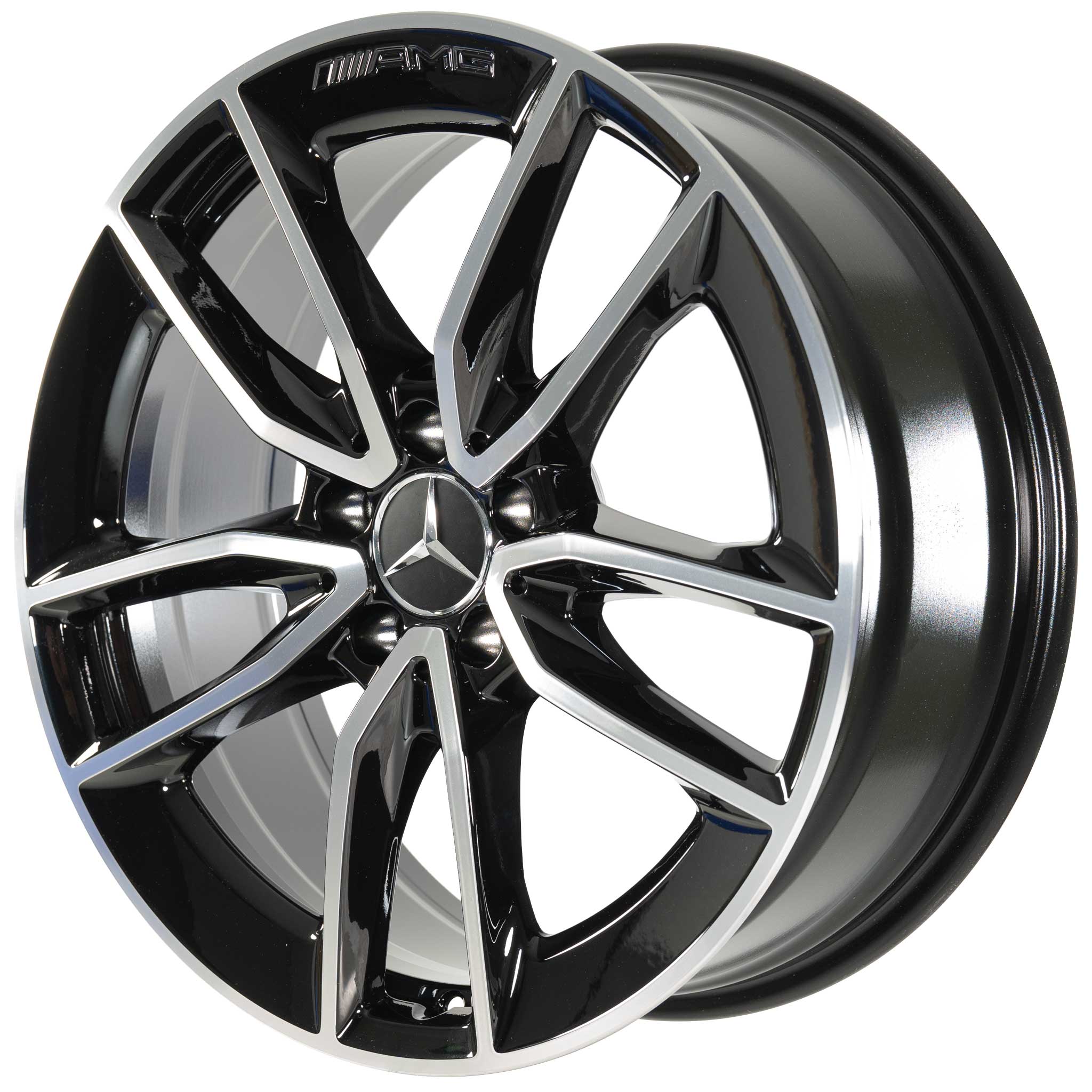 AMG 5 Spoke [205-19] Gloss Black with High Sheen Alloy Wheel Product Image #2