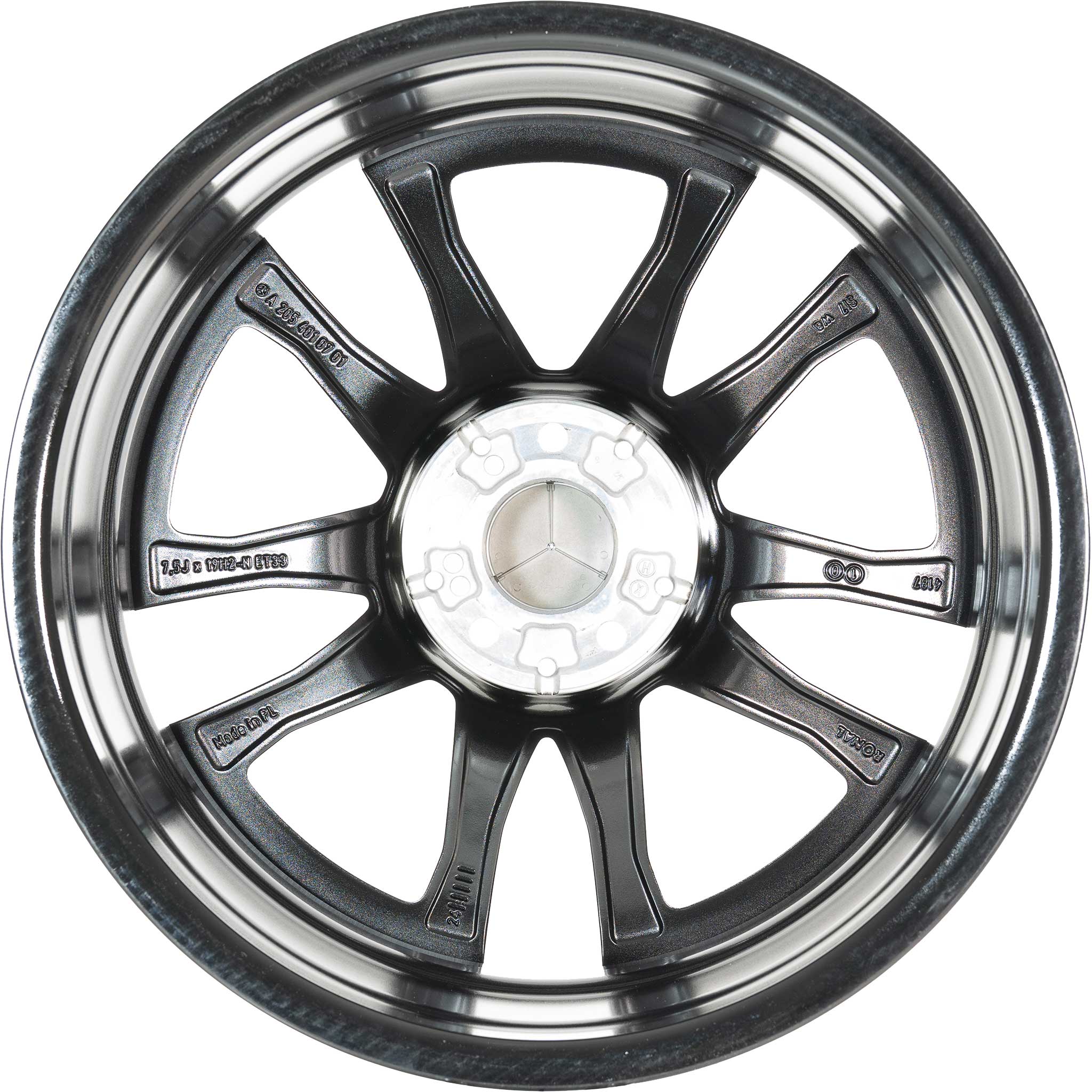 AMG 5 Spoke [205-19] Gloss Black with High Sheen Alloy Wheel Product Image #3