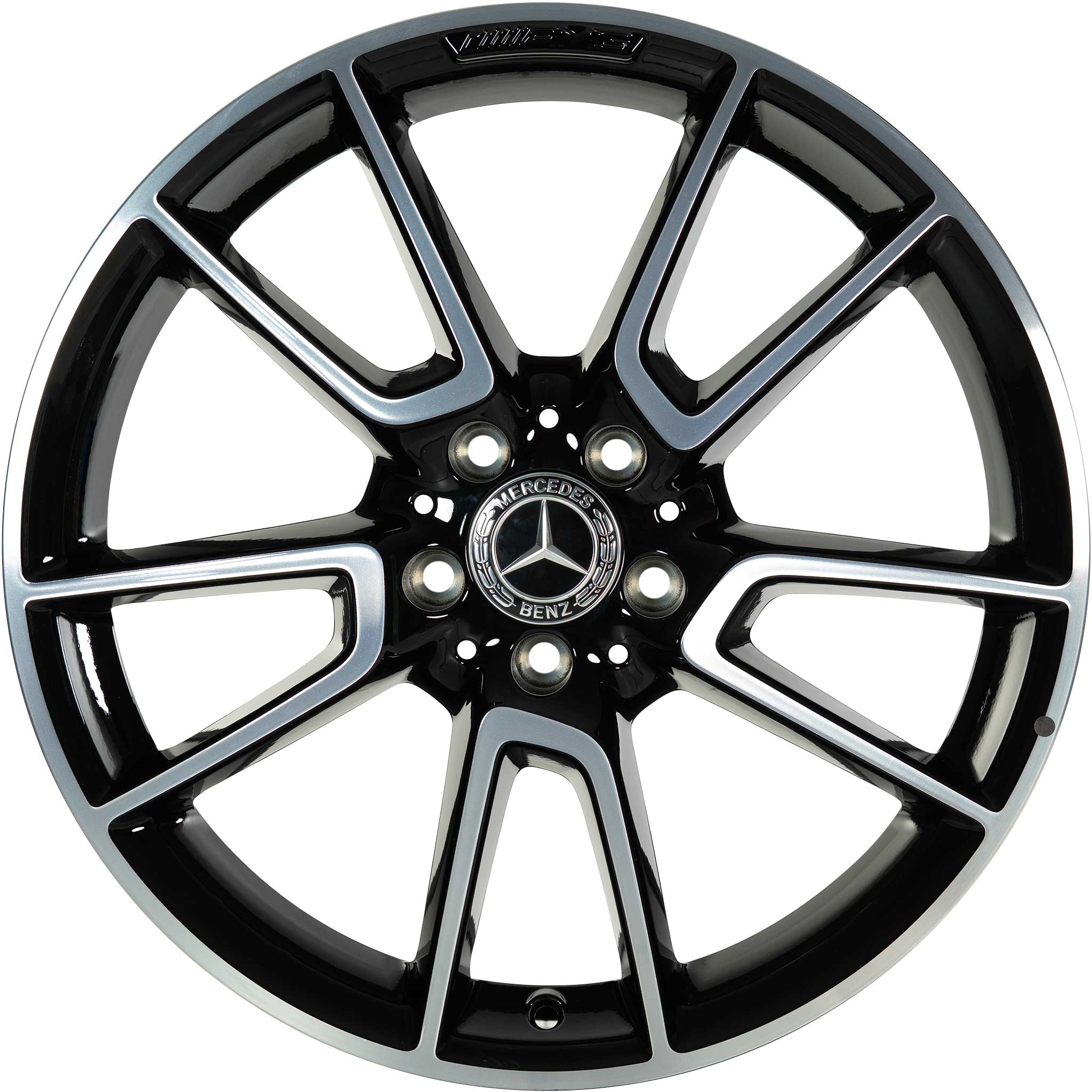 AMG 5 Twin Spoke [205-19] Gloss Black with High Sheen Alloy Wheel Product Image #1