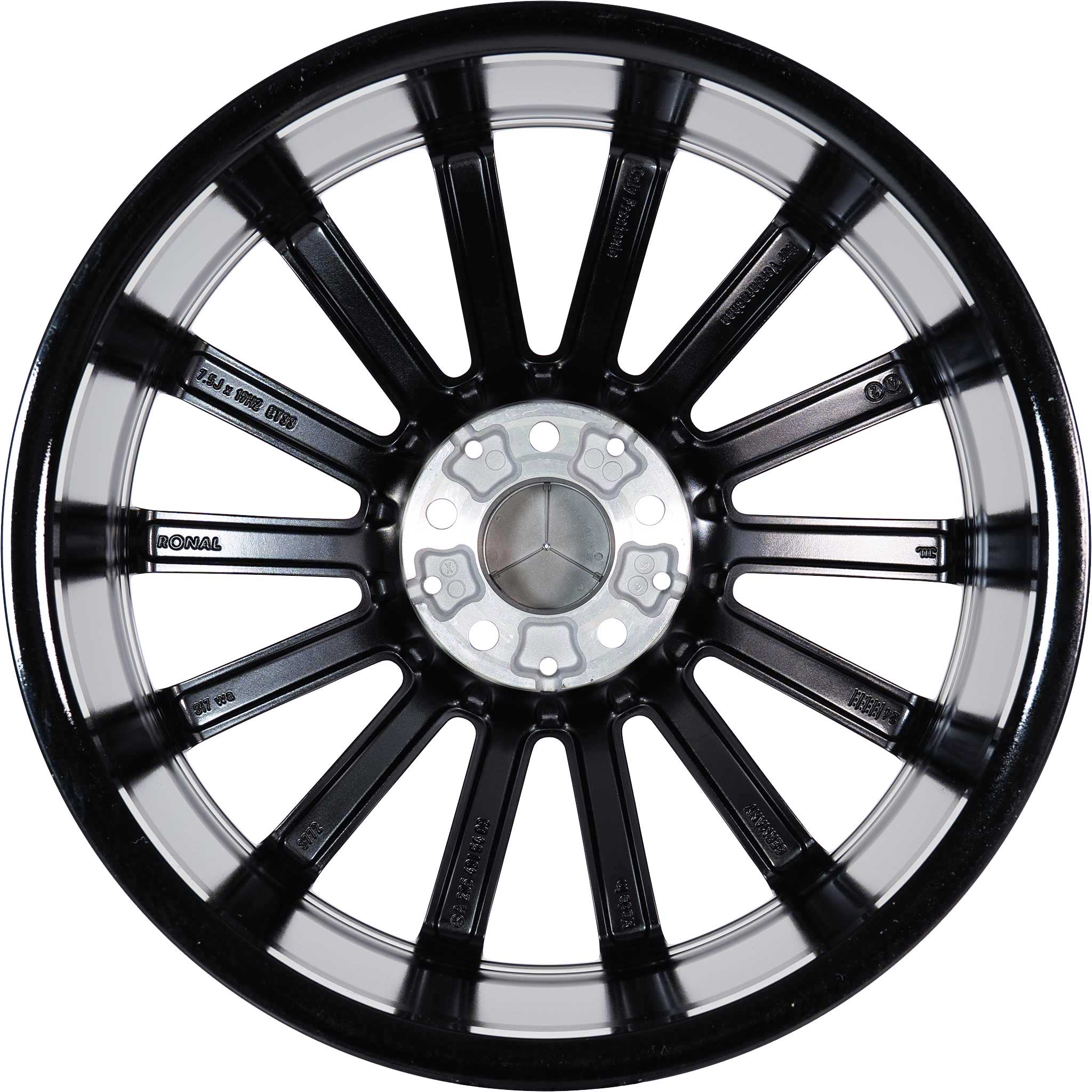 AMG 14 Spoke [205-19] Gloss Black with High Sheen Alloy Wheel Product Image #3
