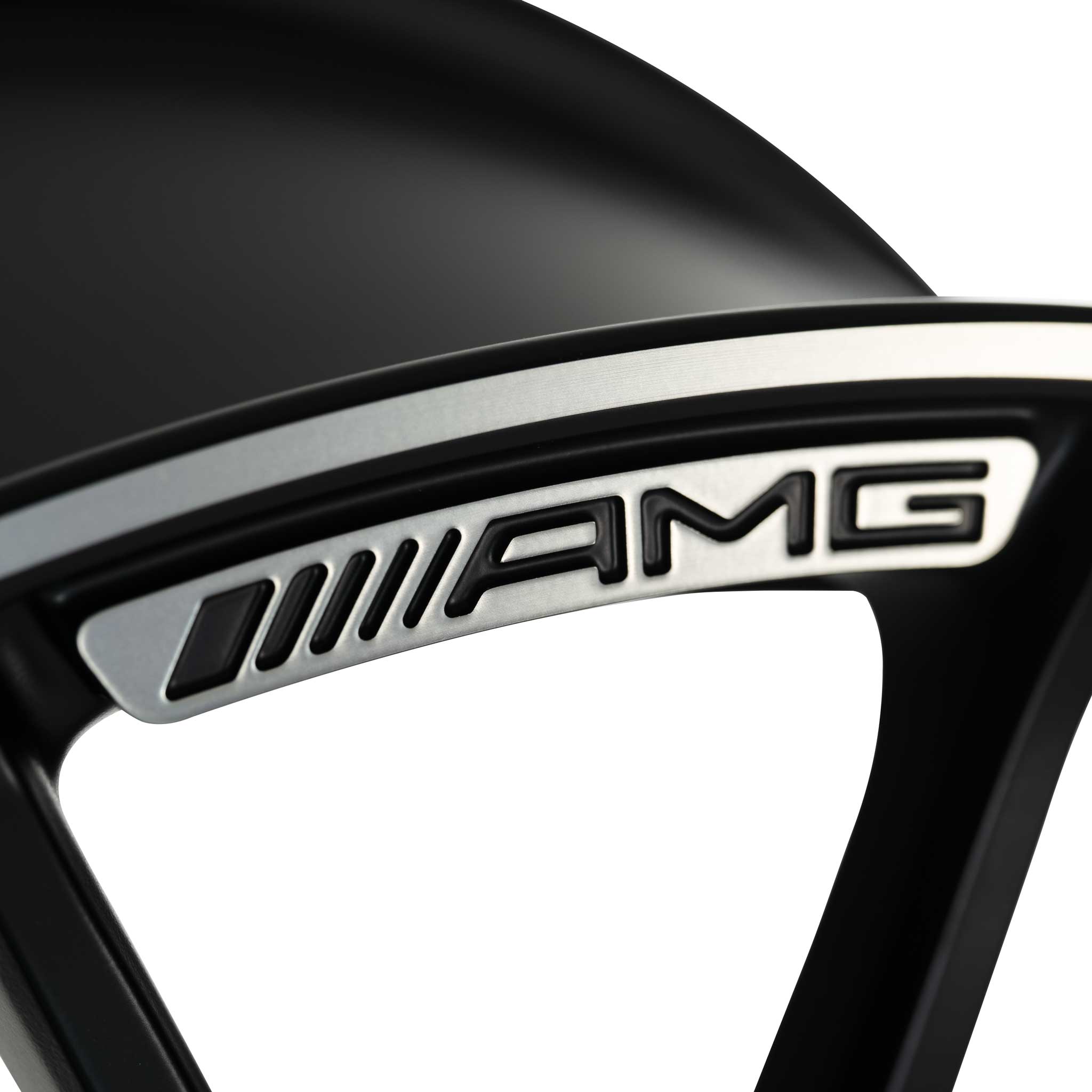 AMG Cross Spoke [205-19] Matt Black with High Sheen Rim Edge (Forged) Alloy Wheel Product Image #5