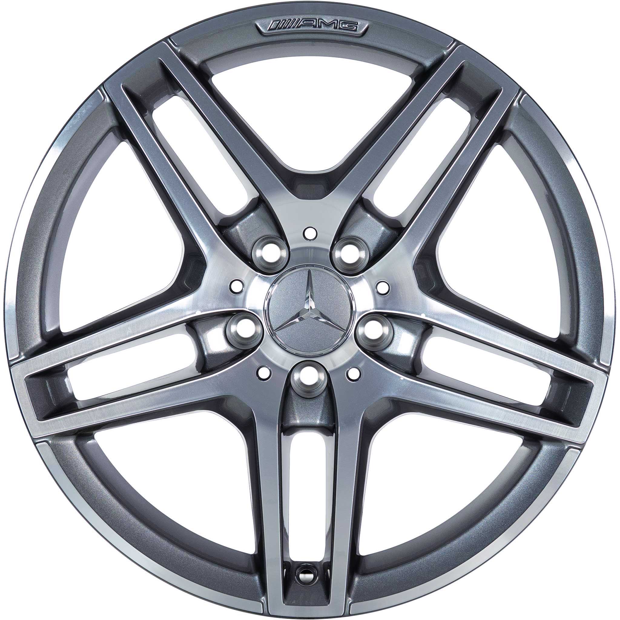 AMG 5 Twin Spoke [212-18] Himalaya Grey with High Sheen Alloy Wheel Product Image #1