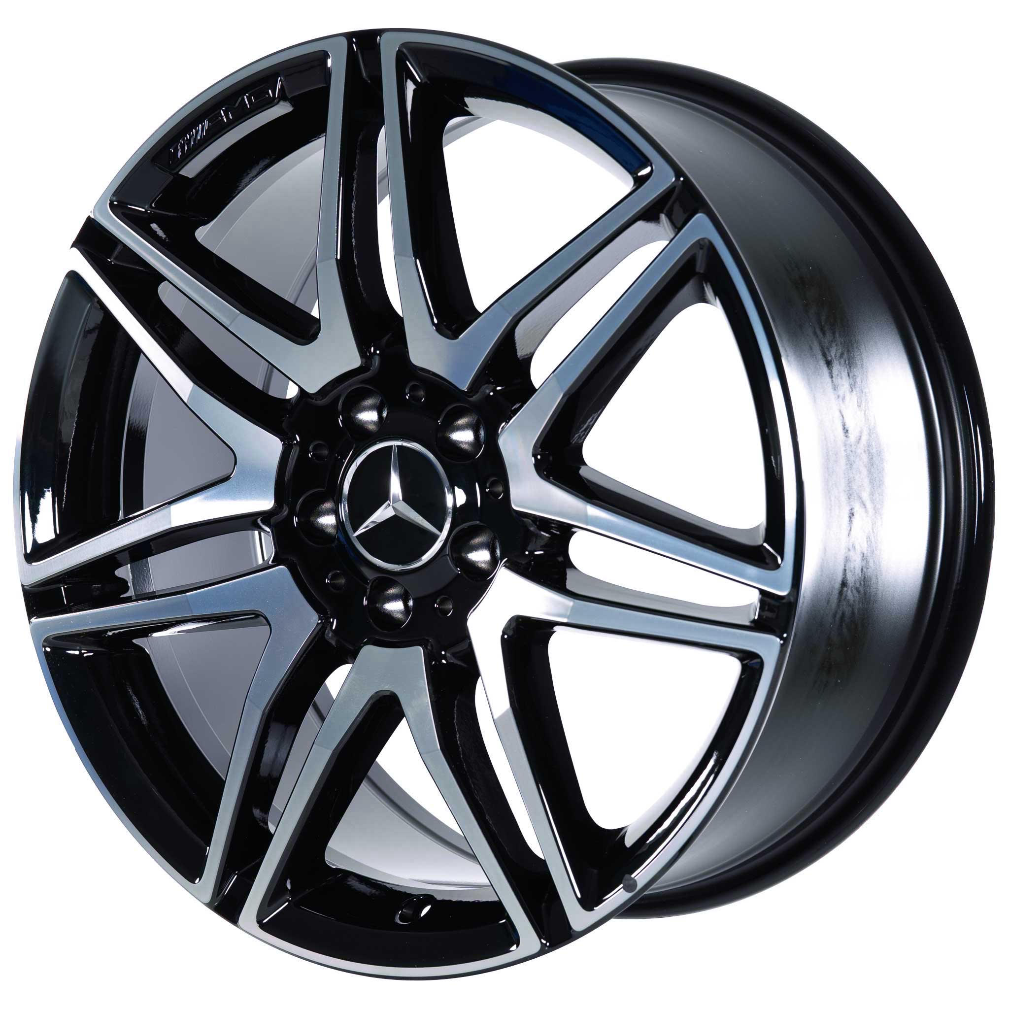 AMG 7 Twin Spoke [212-19] Gloss Black with High Sheen Alloy Wheel Product Image #2