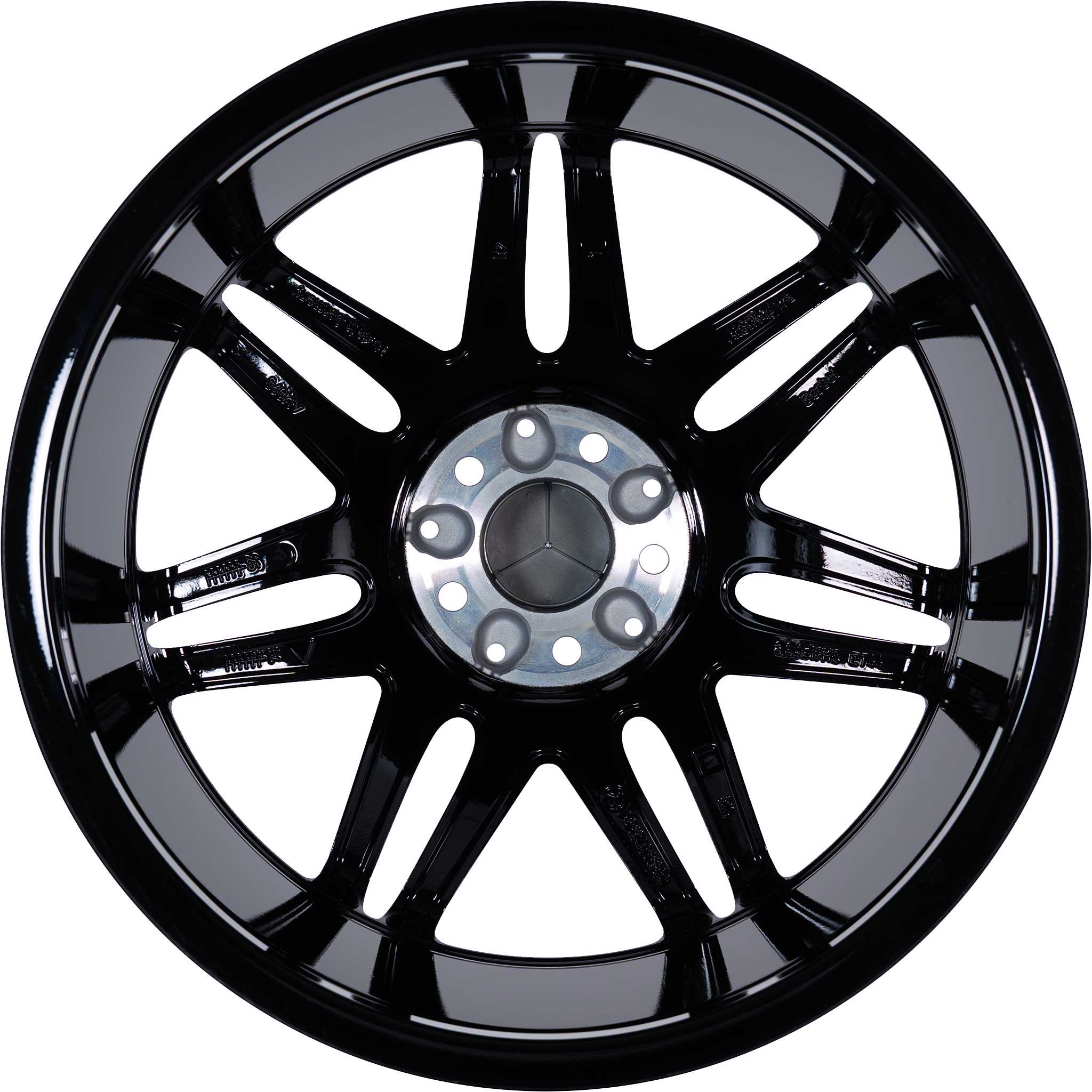 AMG 7 Twin Spoke [212-19] Gloss Black with High Sheen Alloy Wheel Product Image #3