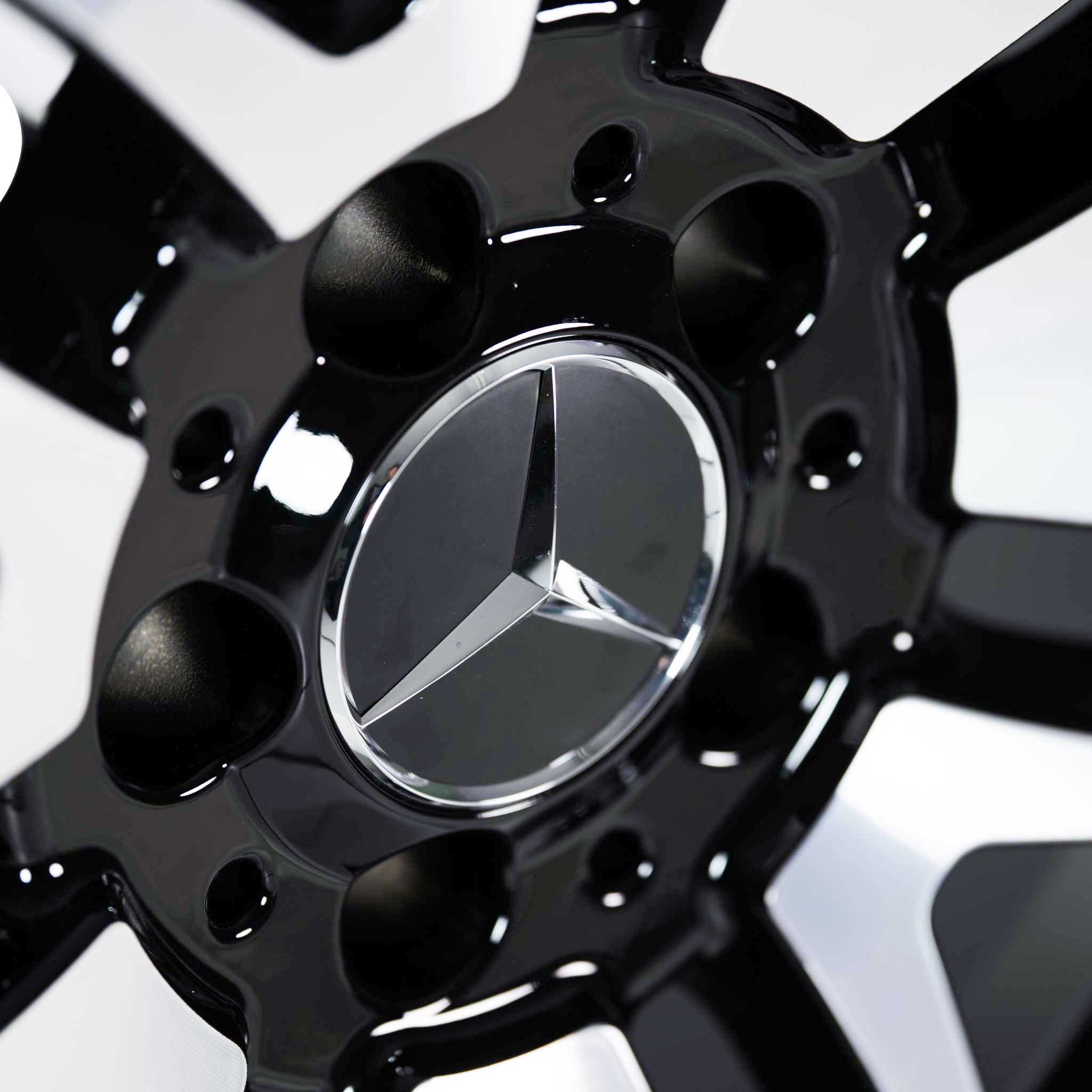 AMG 7 Twin Spoke [212-19] Gloss Black with High Sheen Alloy Wheel Product Image #4