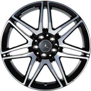 AMG 7 Twin Spoke [212-19] Gloss Black with High Sheen Alloy Wheel for Mercedes E-Class C207 - Sizes 19in