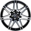 AMG 7 Twin Spoke [212-19] Gloss Black with High Sheen Wheel Img 1