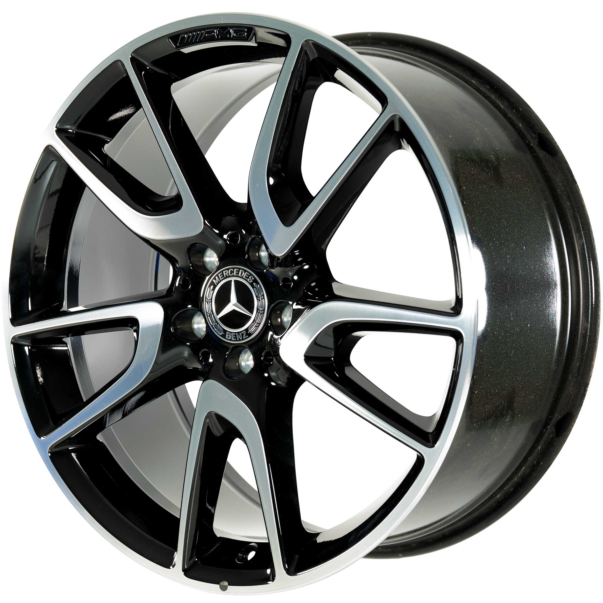 AMG 5 Twin Spoke [213-20] Gloss Black with High Sheen Alloy Wheel Product Image #2