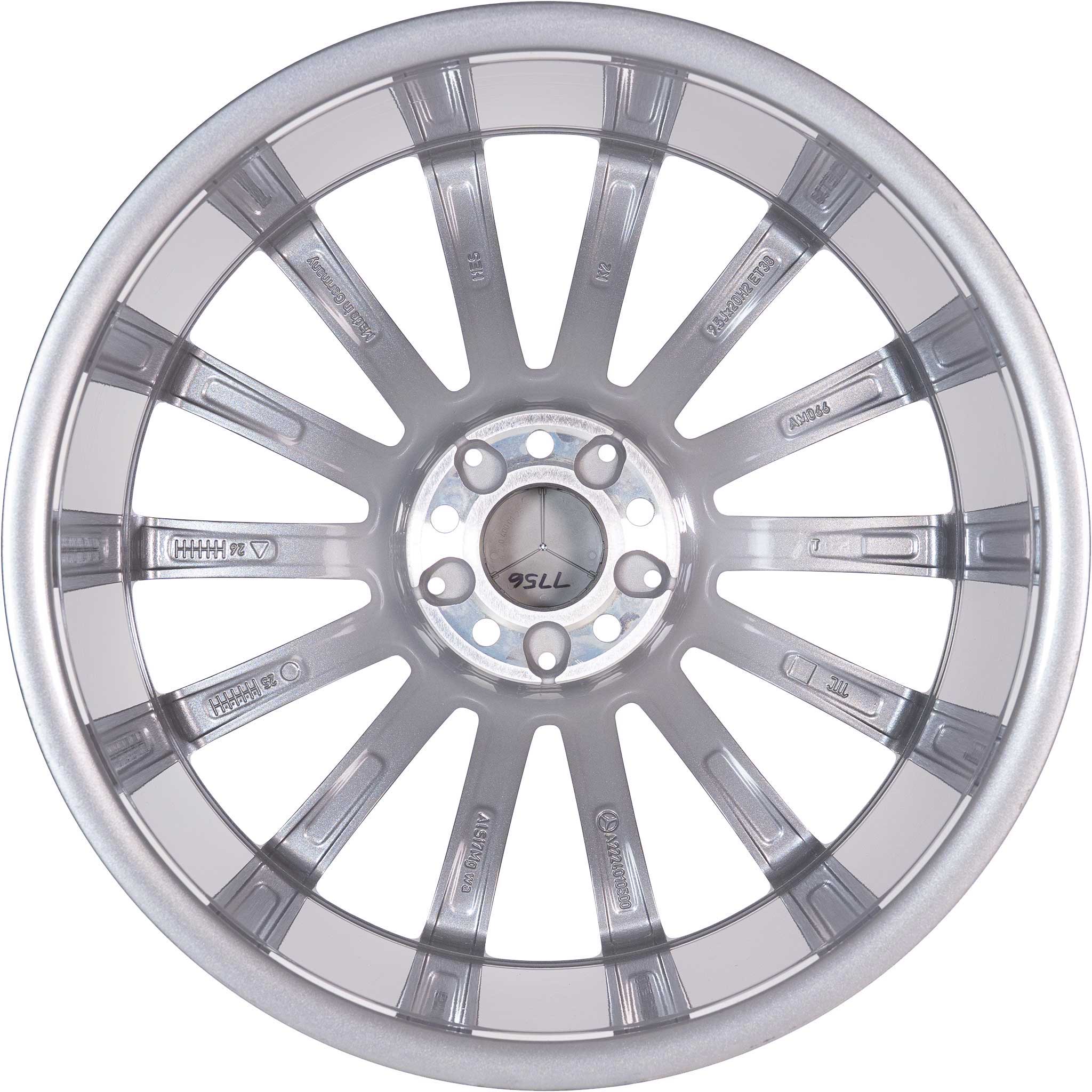 AMG Multispoke [222-20] Himalaya Grey with High Sheen Alloy Wheel Product Image #3