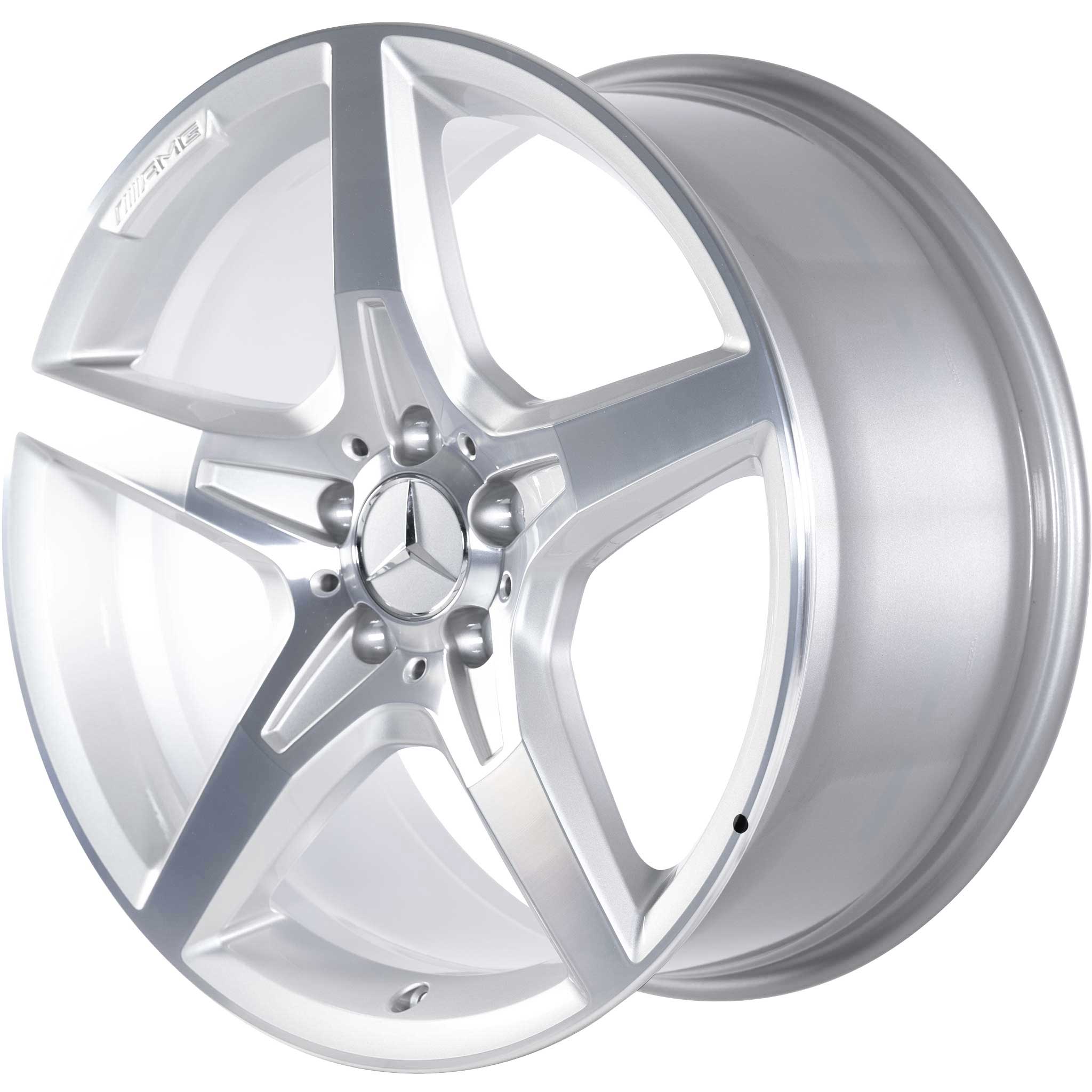 AMG 5 Spoke [231-19] Standard Silver with High Sheen Alloy Wheel Product Image #2
