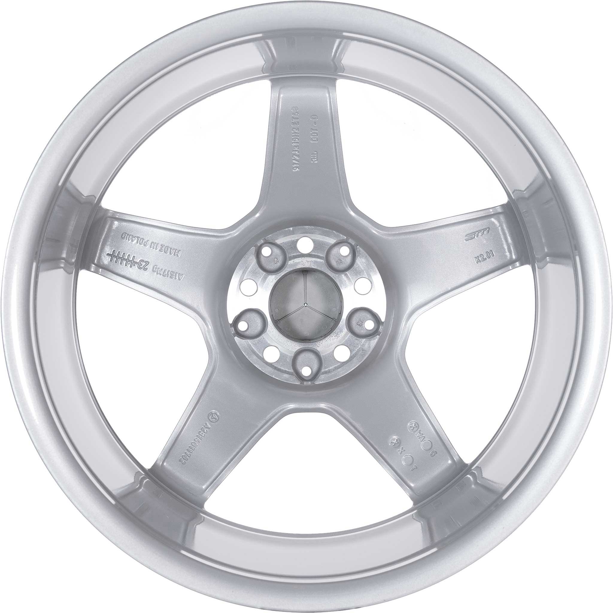 AMG 5 Spoke [231-19] Standard Silver with High Sheen Alloy Wheel Product Image #3