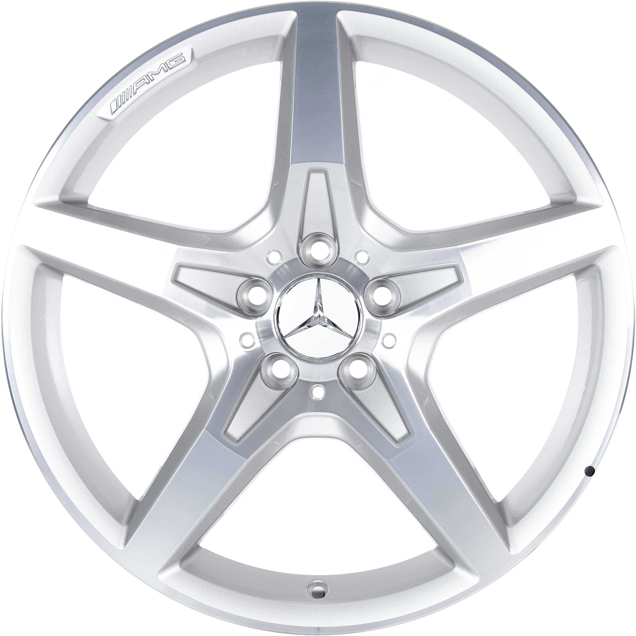 AMG 5 Spoke [231-19] Standard Silver with High Sheen Alloy Wheel Product Image #1