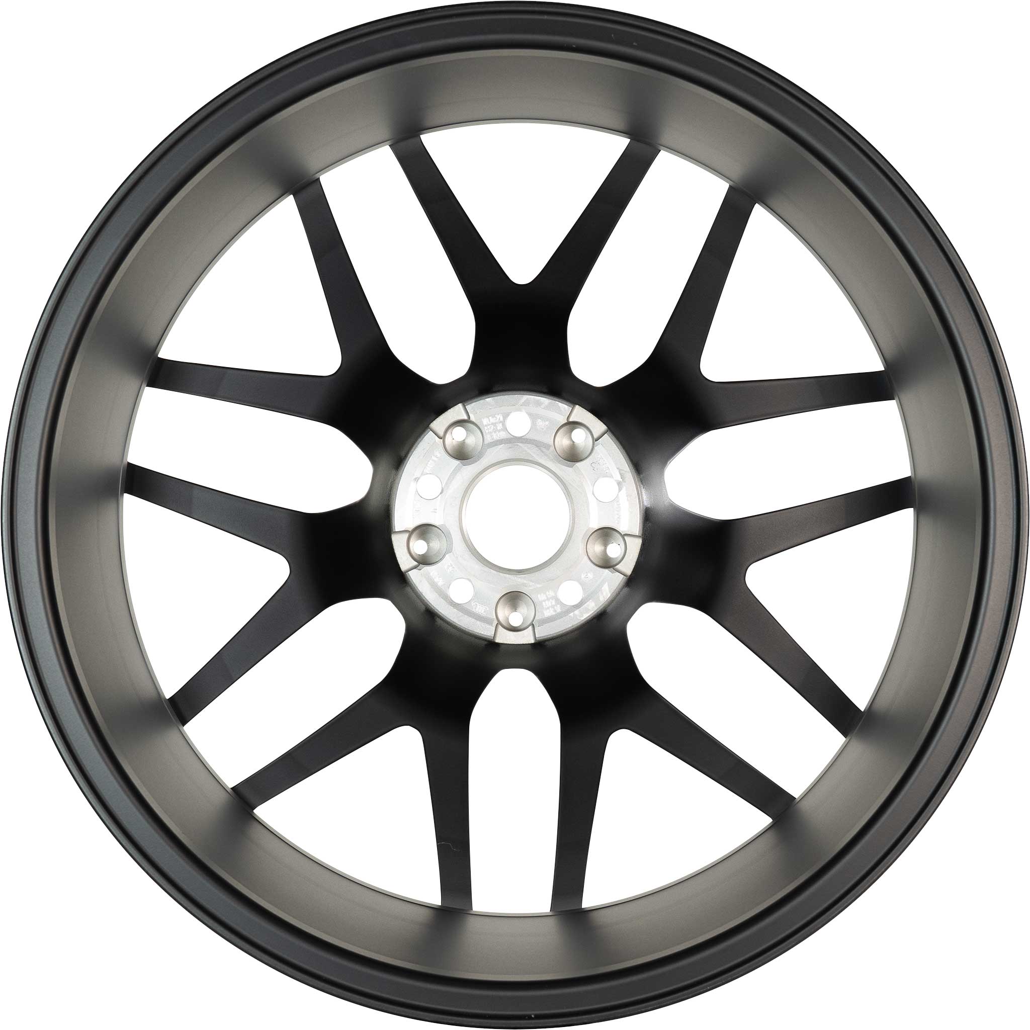 AMG Cross Spoke [290-21] Matt Black with High Sheen (Forged) Alloy Wheel Product Image #3
