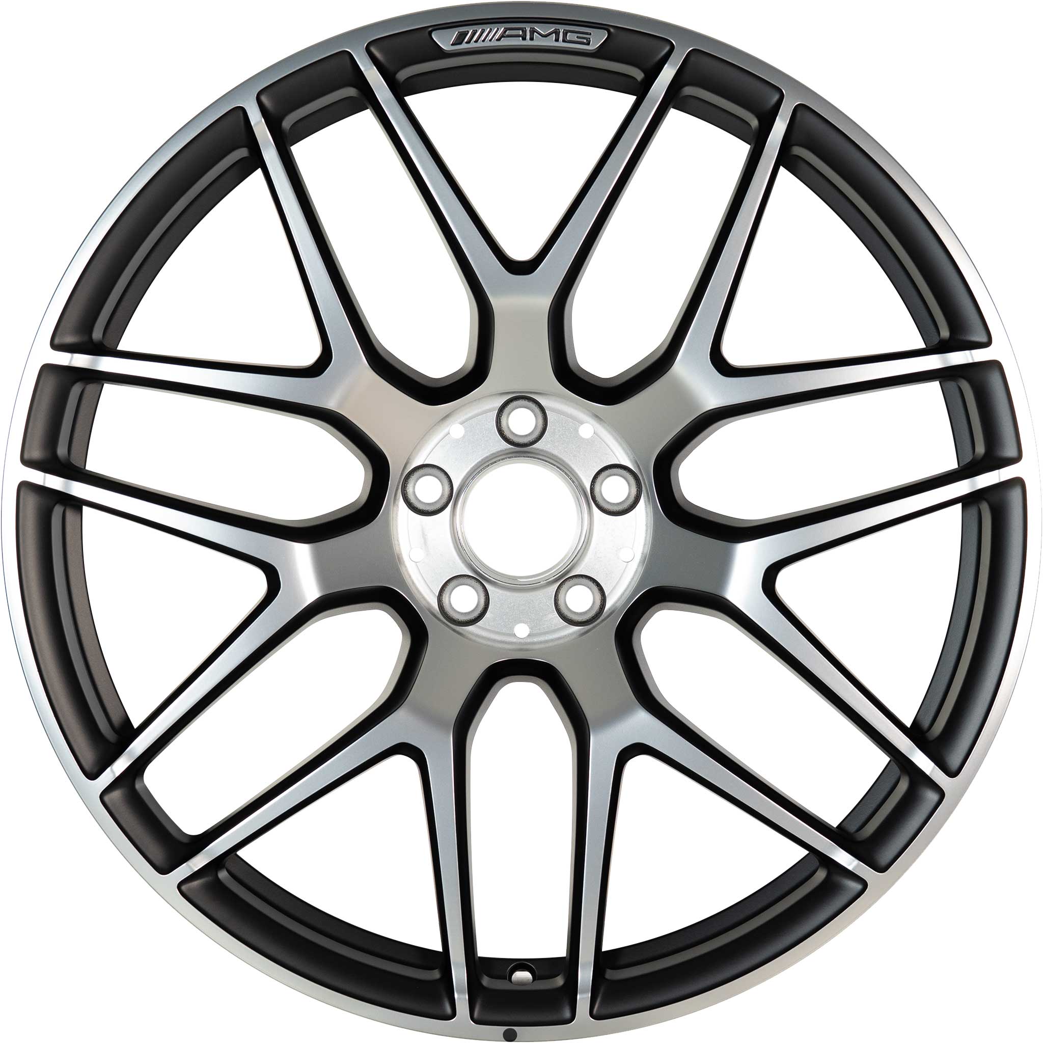 AMG Cross Spoke [290-21] Matt Black with High Sheen (Forged) Alloy Wheel Product Image #1