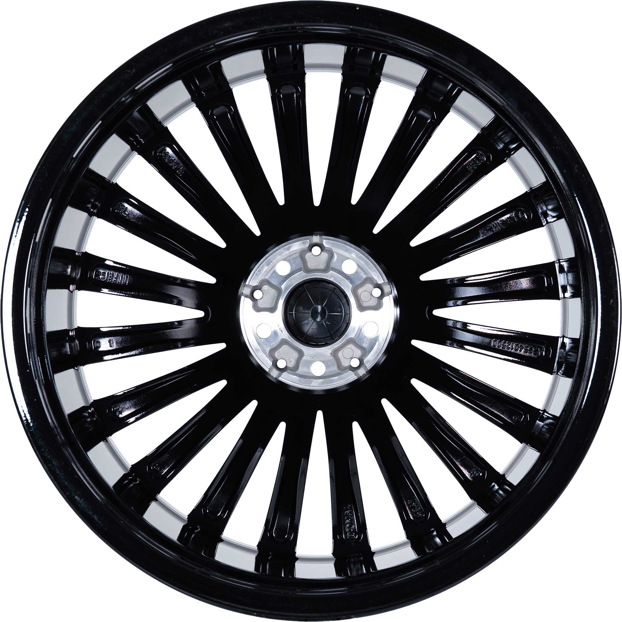 AMG Multispoke [295-21] Gloss Black with High Sheen Rim Edge Alloy Wheel Product Image #3