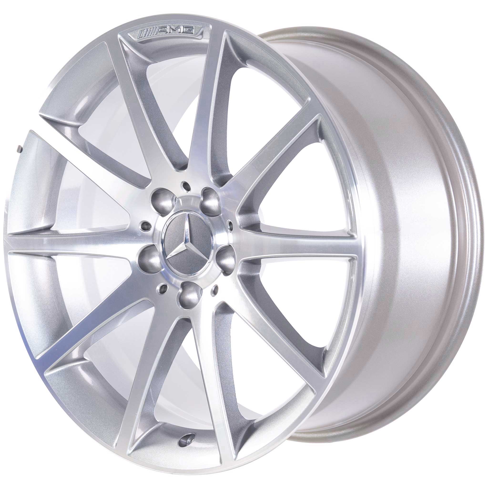 AMG 10 Spoke [172-18] Himalaya Grey with High Sheen Alloy Wheel Product Image #2