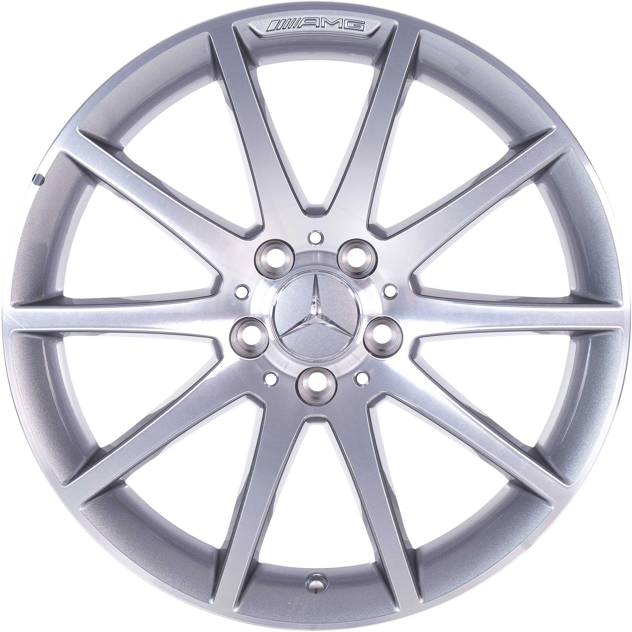 AMG 10 Spoke [172-18] Himalaya Grey with High Sheen Alloy Wheel Product Image #1