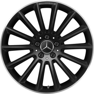 19" AMG Multispoke [118-19] Matt Black with High Sheen Rim Edge alloy wheel